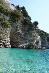 Bellevue beach just north of Dubrovnik