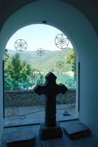From inside Church of the Assumption, Lake Bled