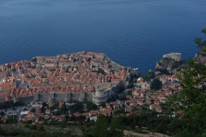 Dubrovnik from hike up Mount Srd