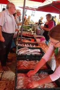 Fish market in Split