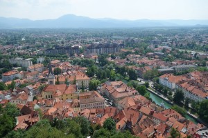 Ljubljana from the castle tower